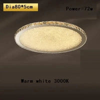 Suspension Moderna en Acier Inoxydable avec LED et Télécommande | Marco Lucetti Dia80cm Blanc chaud