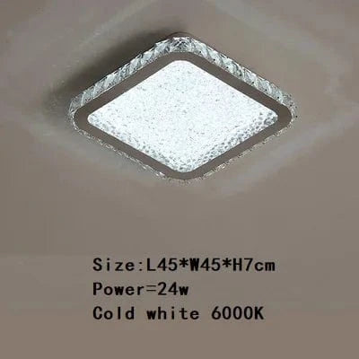 Suspension Moderna en Acier Inoxydable avec LED et Télécommande | Marco Lucetti L42xL42cm Blanc froid