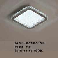 Suspension Moderna en Acier Inoxydable avec LED et Télécommande | Marco Lucetti L42xL42cm Blanc froid