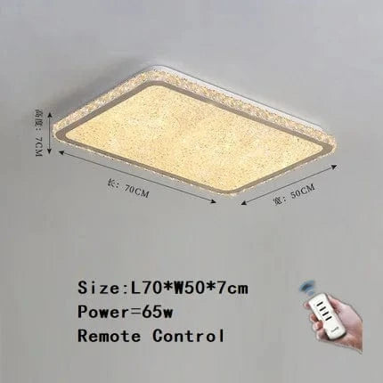 Suspension Moderna en Acier Inoxydable avec LED et Télécommande | Marco Lucetti L70xL50cm Gradation RC
