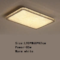 Suspension Moderna en Acier Inoxydable avec LED et Télécommande | Marco Lucetti L90xL60cm Blanc chaud