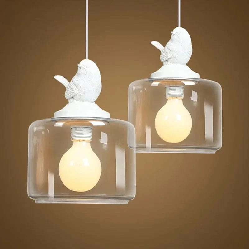 Suspension moderne Birdy LED en verre | Marco Lucetti
