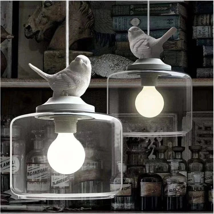 Suspension moderne Birdy LED en verre | Marco Lucetti