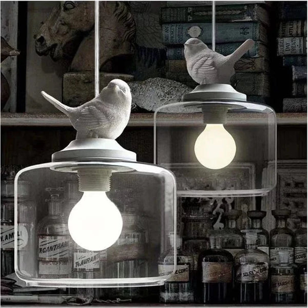 Suspension moderne Birdy LED en verre | Marco Lucetti