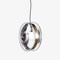 Suspension circulaire Jonah Luxe en verre coloré