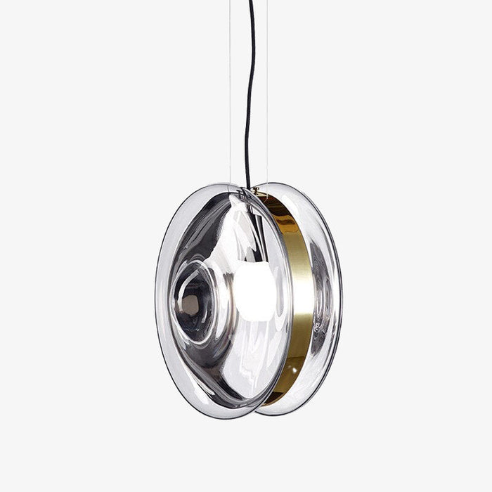 Suspension circulaire Jonah Luxe en verre coloré