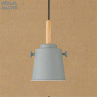 Suspension moderne colorée en bois WoodStick | Marco Lucetti Gris