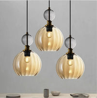 Suspension moderne couleur tête unique Nordic Lights LED - Design Verre Suspendu - Décor Lumineux pour Restaurant, Salon, Bar | Marco Lucetti