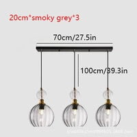 Suspension moderne couleur tête unique Nordic Lights LED - Design Verre Suspendu - Décor Lumineux pour Restaurant, Salon, Bar | Marco Lucetti Blanc 3