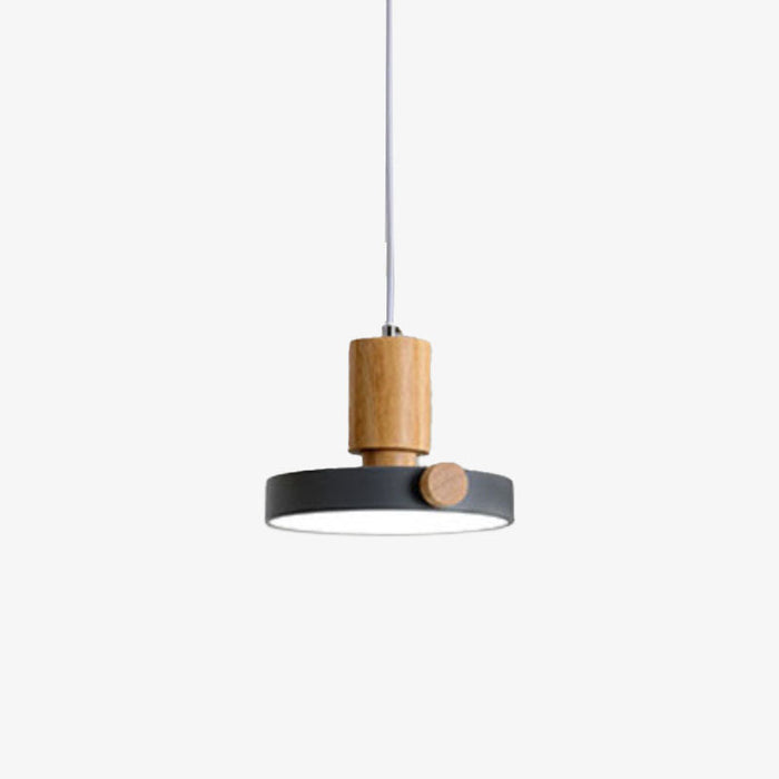 Suspension Izore en bois et métal fin