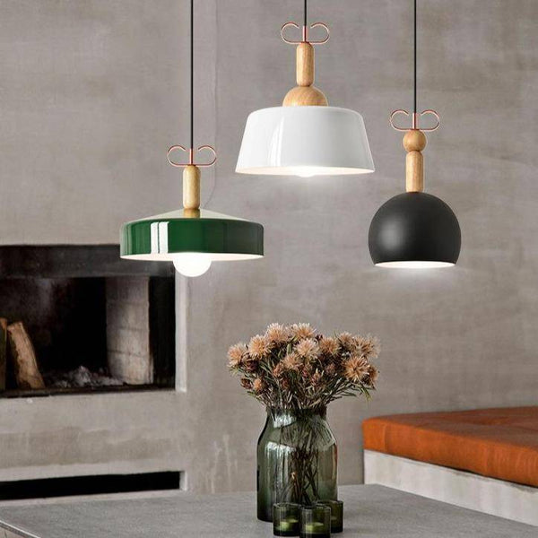 Suspension moderne en bois et colorée | Marco Lucetti