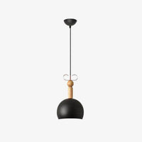 Suspension moderne en bois et colorée | Marco Lucetti Noir / A - Petit