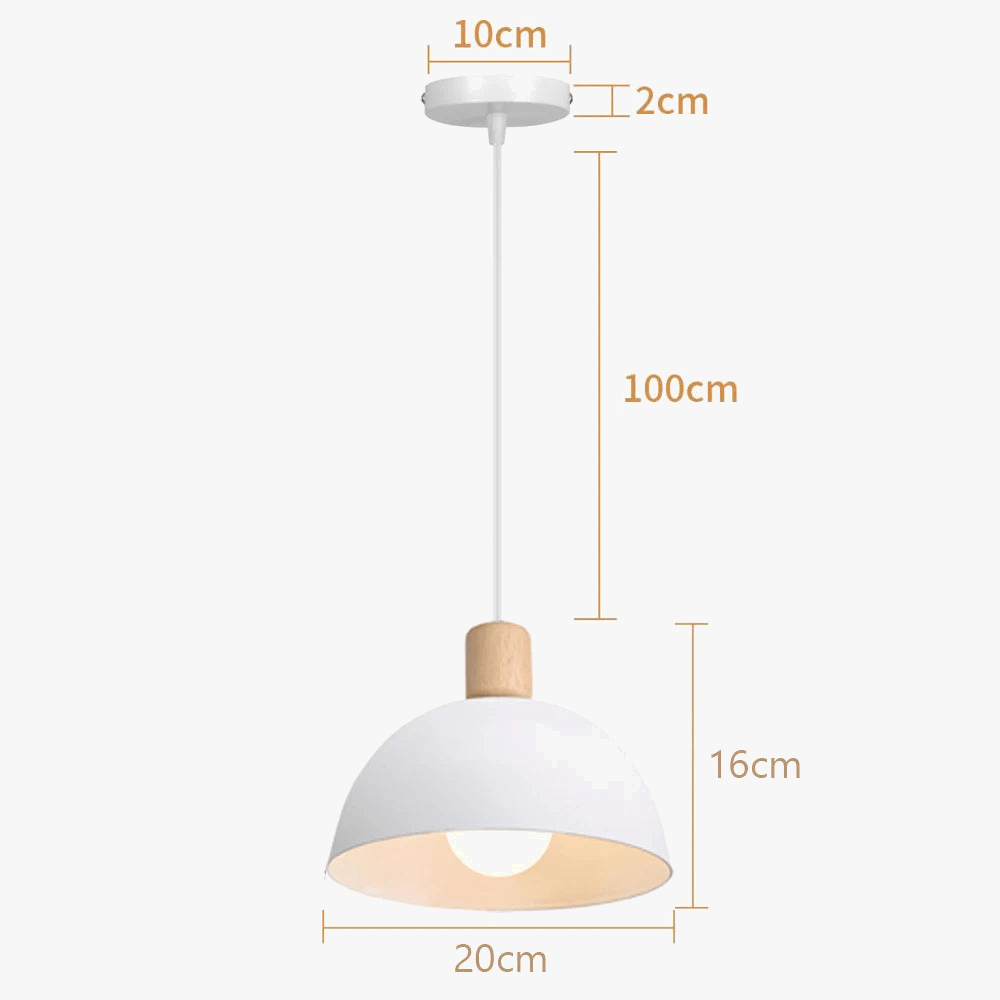 Suspension Moderne en Bois LED pour Décoration d'Intérieur - Collection Nordic Glow | Marco Lucetti