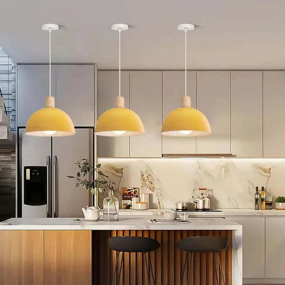 Suspension Moderne en Bois LED pour Décoration d'Intérieur - Collection Nordic Glow | Marco Lucetti