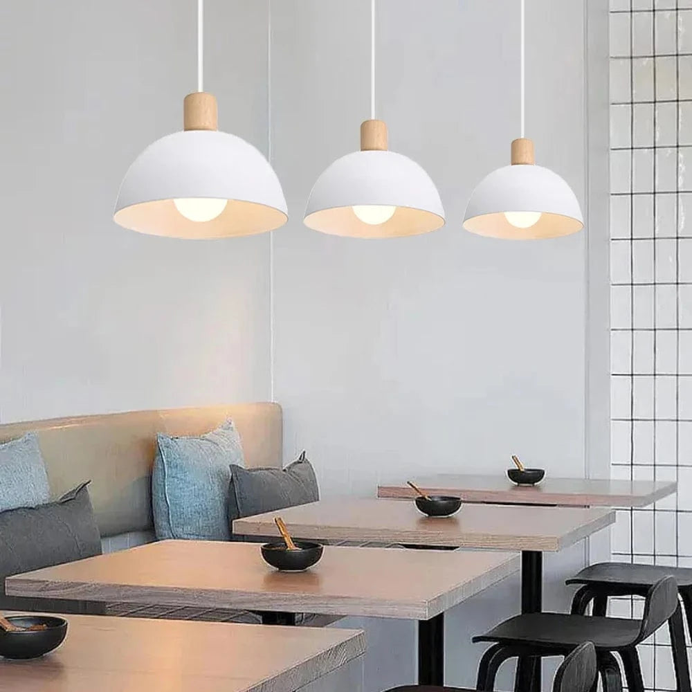 Suspension Moderne en Bois LED pour Décoration d'Intérieur - Collection Nordic Glow | Marco Lucetti