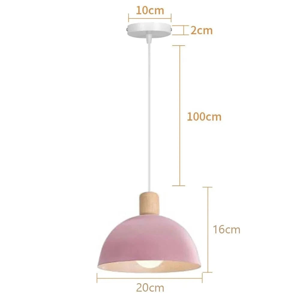 Suspension Moderne en Bois LED pour Décoration d'Intérieur - Collection Nordic Glow | Marco Lucetti Rose