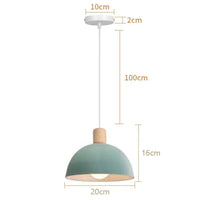 Suspension Moderne en Bois LED pour Décoration d'Intérieur - Collection Nordic Glow | Marco Lucetti Vert