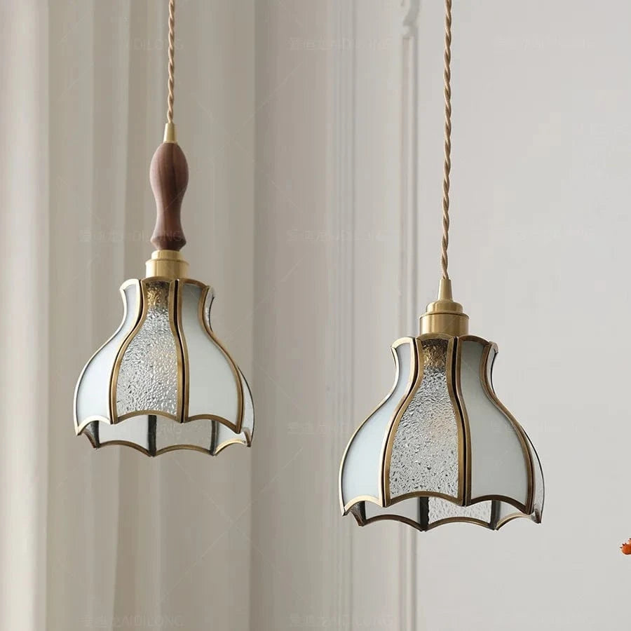 Suspension Moderne en Cuivre et Verre avec LED - Marque IWHD | Marco Lucetti