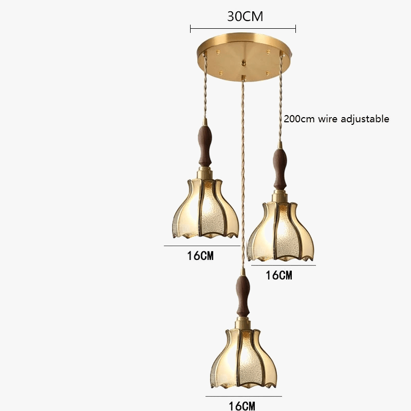 Suspension Moderne en Cuivre et Verre avec LED - Marque IWHD | Marco Lucetti