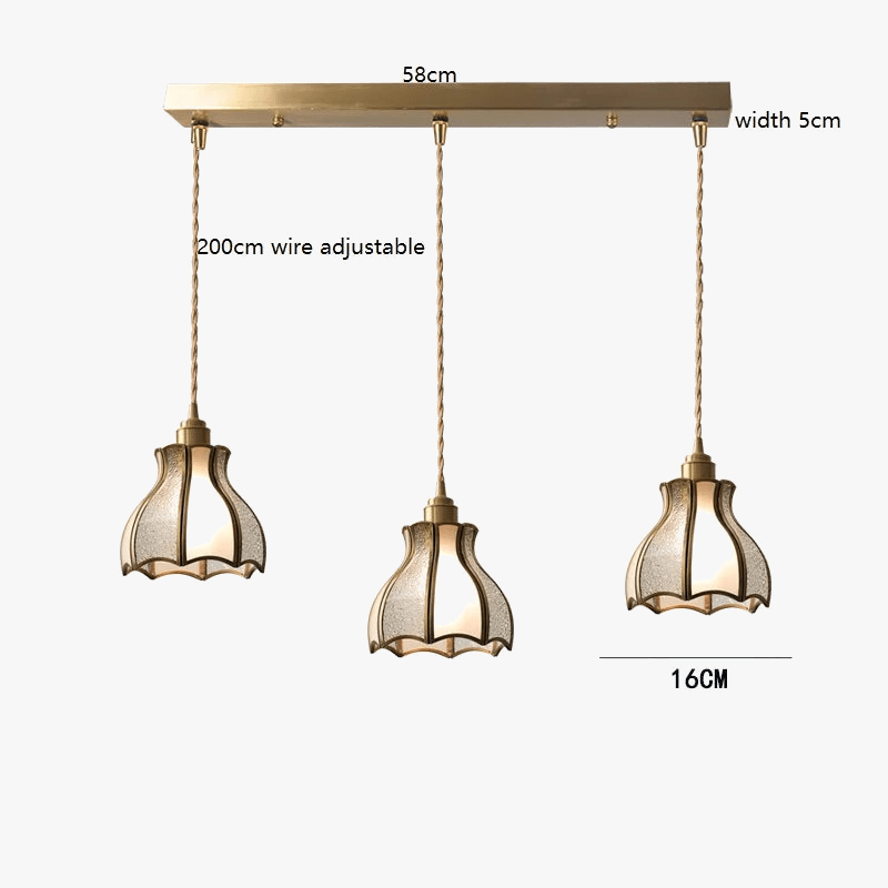 Suspension Moderne en Cuivre et Verre avec LED - Marque IWHD | Marco Lucetti