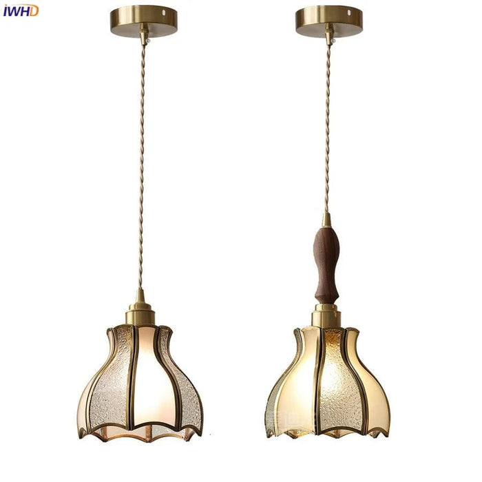 Suspension Moderne en Cuivre et Verre avec LED - Marque IWHD | Marco Lucetti