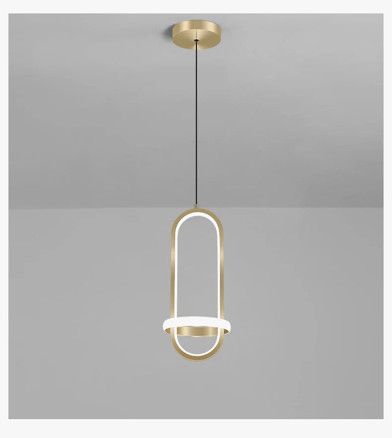 Suspension Moderne en Or LED Décoratif d'Intérieur | Marco Lucetti