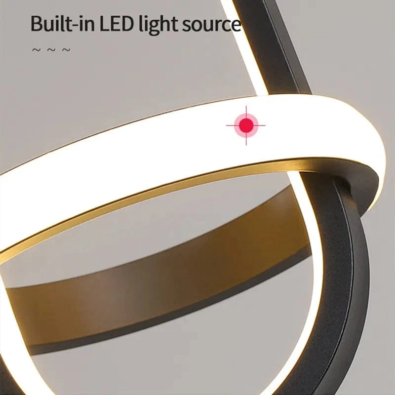 Suspension Moderne en Or LED Décoratif d'Intérieur | Marco Lucetti