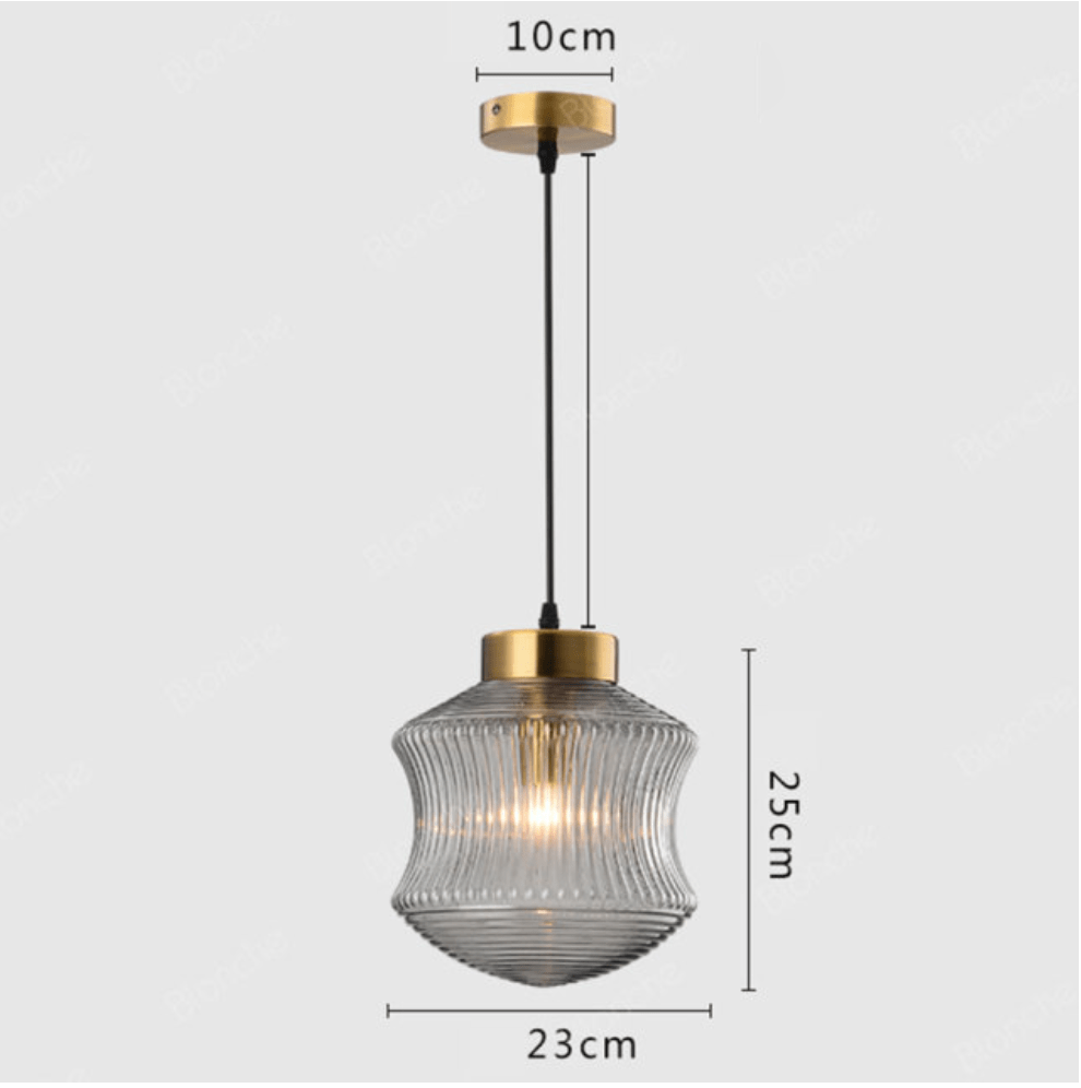Suspension moderne en verre - Raina Glass | Marco Lucetti B - Gris