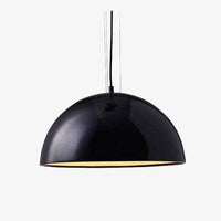 Suspension LED design en métal avec abat-jour arrondi