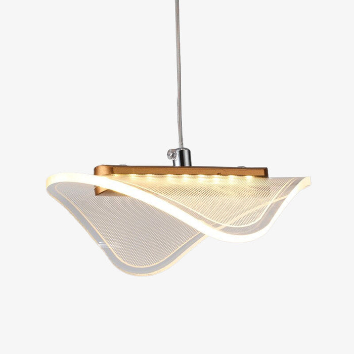 Suspension LED Astrid avec abat-jour blanc raffiné