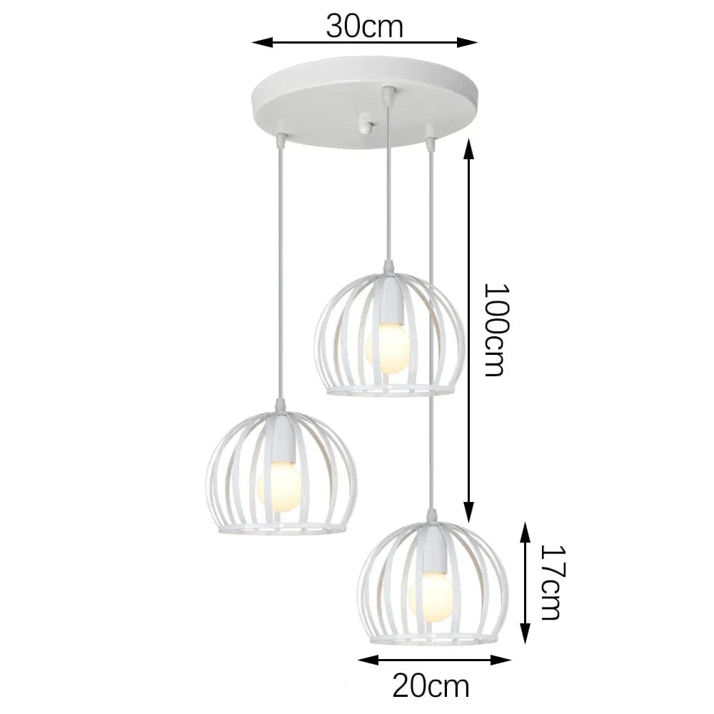 Suspension moderne LED pour décor intérieur de maison | Marco Lucetti Modèle B Blanc