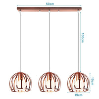 Suspension moderne LED pour décor intérieur de maison | Marco Lucetti Modèle C Or rose