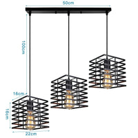 Suspension moderne LED pour décor intérieur de maison | Marco Lucetti Modèle F Noir