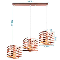 Suspension moderne LED pour décor intérieur de maison | Marco Lucetti Modèle F Or rose