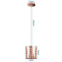 Suspension moderne LED pour décor intérieur de maison | Marco Lucetti Modèle G Or rose