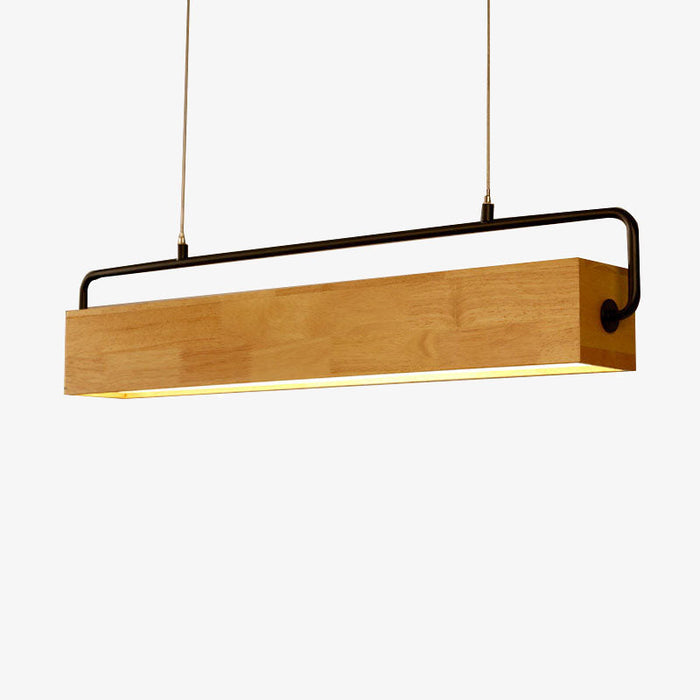 Suspension LED rectangulaire WoodLume