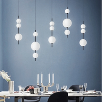 Suspension moderne LED Restaurant boule de verre Café Bar Chambre Cuisine Salle à manger Luminaire à suspension | Marco Lucetti