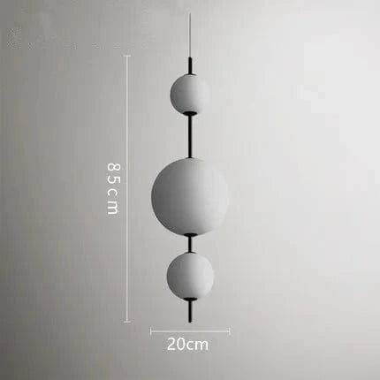 Suspension moderne LED Restaurant boule de verre Café Bar Chambre Cuisine Salle à manger Luminaire à suspension | Marco Lucetti B / Lumière chaude 3000K