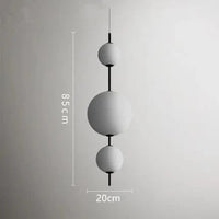 Suspension moderne LED Restaurant boule de verre Café Bar Chambre Cuisine Salle à manger Luminaire à suspension | Marco Lucetti B / Lumière chaude 3000K