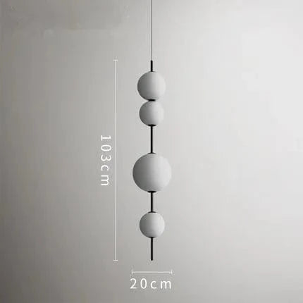 Suspension moderne LED Restaurant boule de verre Café Bar Chambre Cuisine Salle à manger Luminaire à suspension | Marco Lucetti C / Lumière chaude 3000K