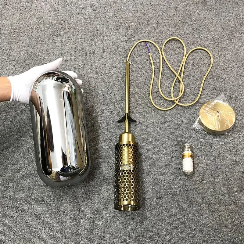 Suspension moderne nordique avec abat-jour en verre décoratif. | Marco Lucetti