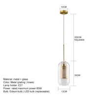 Suspension moderne nordique avec abat-jour en verre décoratif. | Marco Lucetti A clair / Blanc chaud