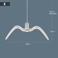 Suspension Moderne Oiseau Mouettes | Marco Lucetti A blanc / Blanc chaud