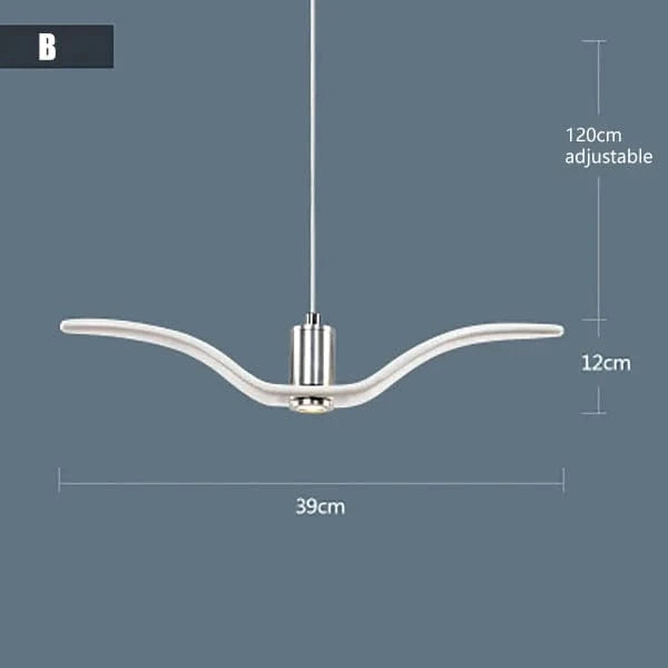 Suspension Moderne Oiseau Mouettes | Marco Lucetti B Blanc / Blanc chaud