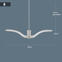 Suspension Moderne Oiseau Mouettes | Marco Lucetti B Blanc / Blanc chaud