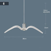 Suspension Moderne Oiseau Mouettes | Marco Lucetti C Blanc / Blanc chaud