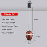 Suspension moderne pour chambre: Découvrez notre collection tendance! | Marco Lucetti C-Marron 7W / Blanc froid