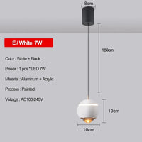 Suspension moderne pour chambre: Découvrez notre collection tendance! | Marco Lucetti E-Blanc 7W / Blanc froid