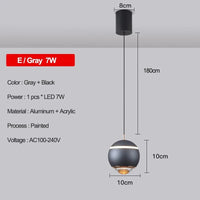 Suspension moderne pour chambre: Découvrez notre collection tendance! | Marco Lucetti E-Gris 7W / Blanc froid
