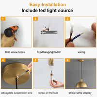 Suspension moderne pour îlot de cuisine style ferme : Lampes suspendues extérieures en or Brillant | Marco Lucetti